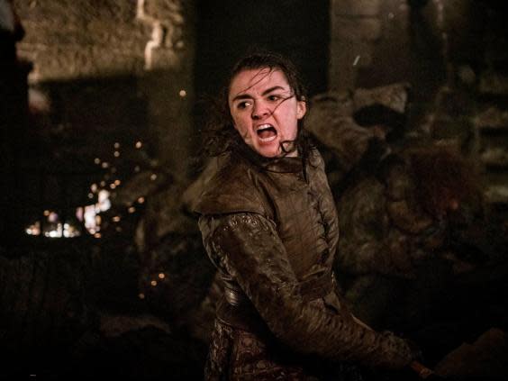 Maisie Williams as Arya Stark in HBO’s Game of Thrones (AP)