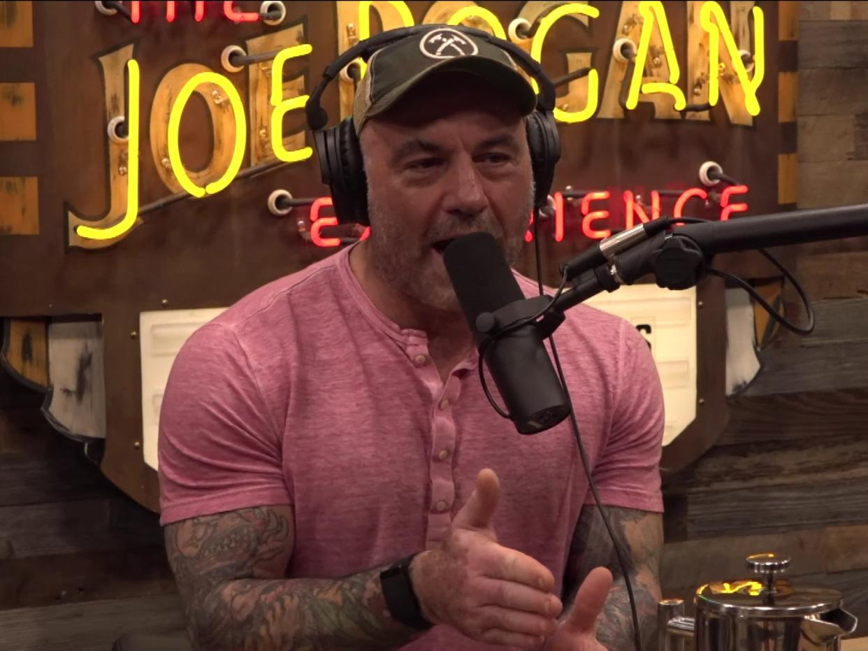 <p>Popular podcast host Joe Rogan now says he encourages everyone to get a Covid-19 vaccine</p> (Spotify)