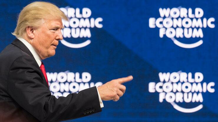 Wegen des Regierungs-Shut-Downs war Trump 2019 nicht nach Davos gekommen. Foto: dpa