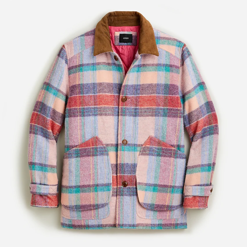 J. Crew Plaid Barn Jacket