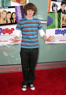 Evan Peters at the Hollywood premiere of MGM's Sleepover