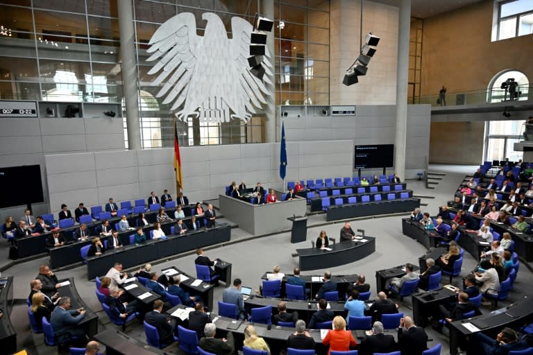 Im Plenum des Bundestags steht am Donnerstag eine Reihe von Gesetzesbeschlüssen der Ampel-Koalition an (ab 09.00 Uhr). (RALF HIRSCHBERGER)