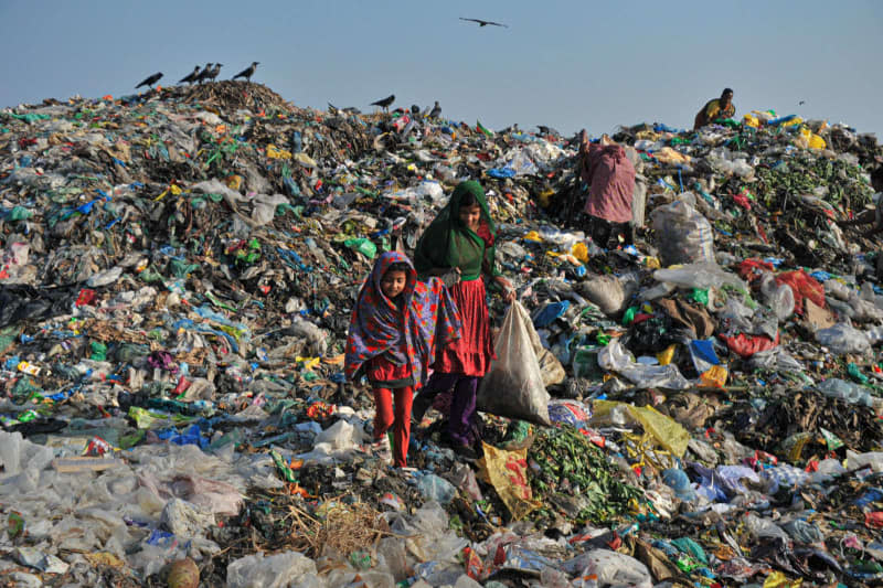 Just 9% of global plastic is recycled, according to estimates, and even in countries where waste is sorted into recycling bins, the vast majority of plastics end up in landfills or incinerators. Md Rafayat Haque Khan/ZUMA Press Wire/dpa