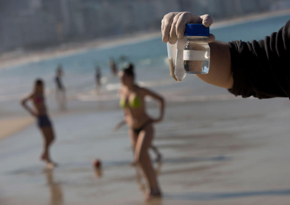 Water pollution in Rio ahead of the Olympic Games