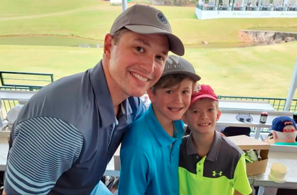 Brad Hassig with his sons. (nbc15.com)