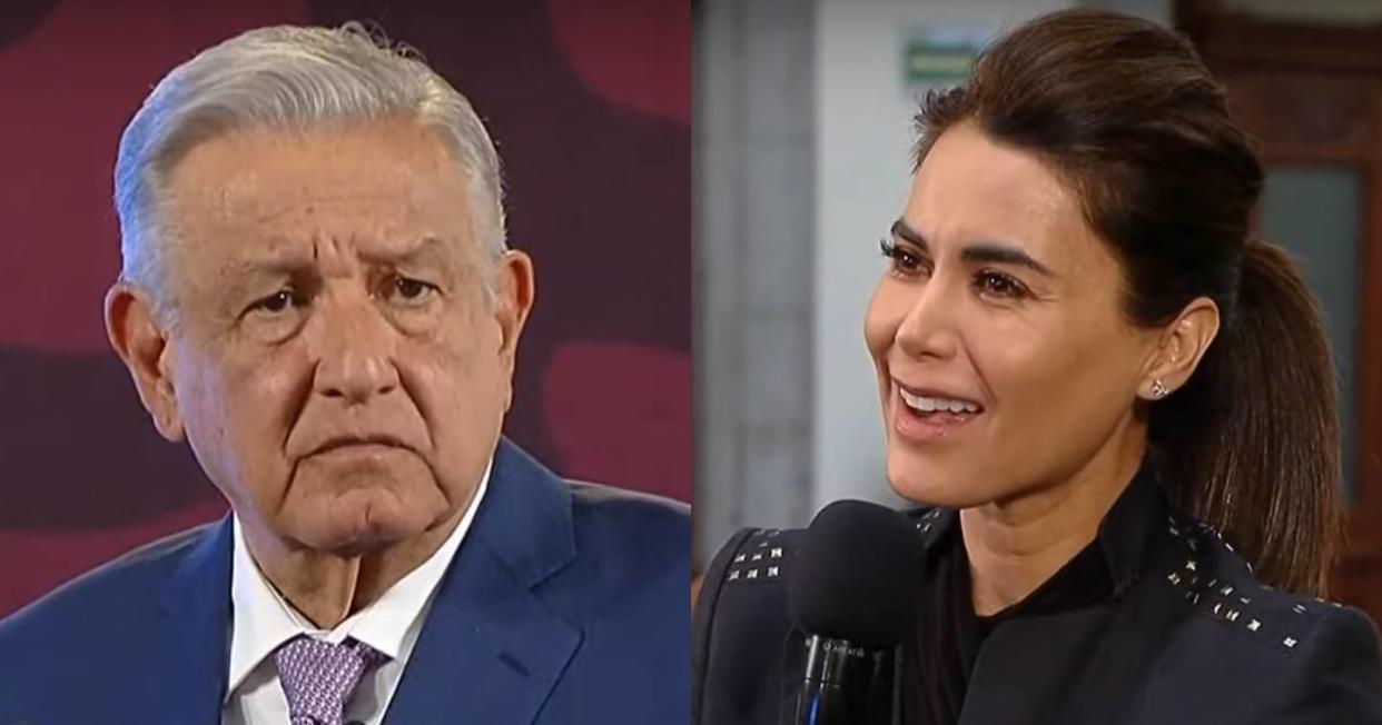 AMLO se enfrenta a periodista de Telemundo por problemas de agua y el Tren Maya. Foto: Captura de video YouTube vía Gobierno de México. 