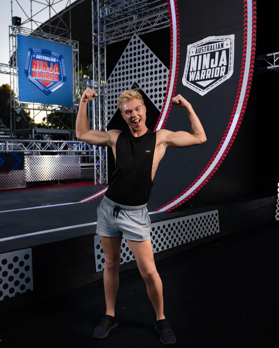 Jack Vidgen on Australian Ninja Warrior.