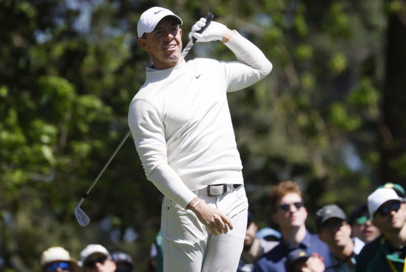 Northern Ireland's Rory McIlroy is set to tee off at the 2024 PGA Championship on Thursday in Louisville, Ky. File Photo by Tannen Maury/UPI