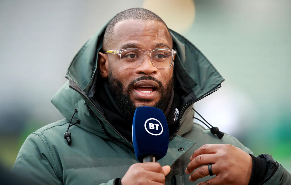 Ugo Monye is now a pundit for rugby coverage on BT Sport. (David Rogers/Getty Images)