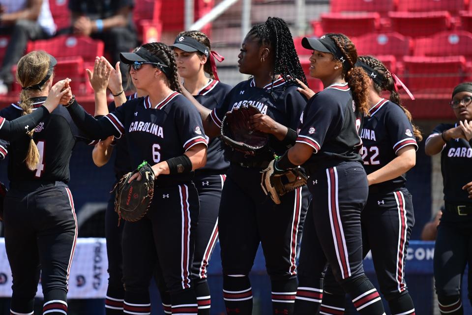 South Carolina softball vs Tennessee in SEC Tournament championship on May 13, 2023 in Fayetteville, Arkansas