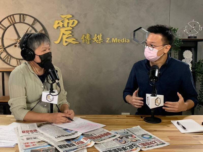 林飛帆22日接受震傳媒「新聞不芹菜」節目訪問。   圖：震傳媒「新聞不芹菜」提供