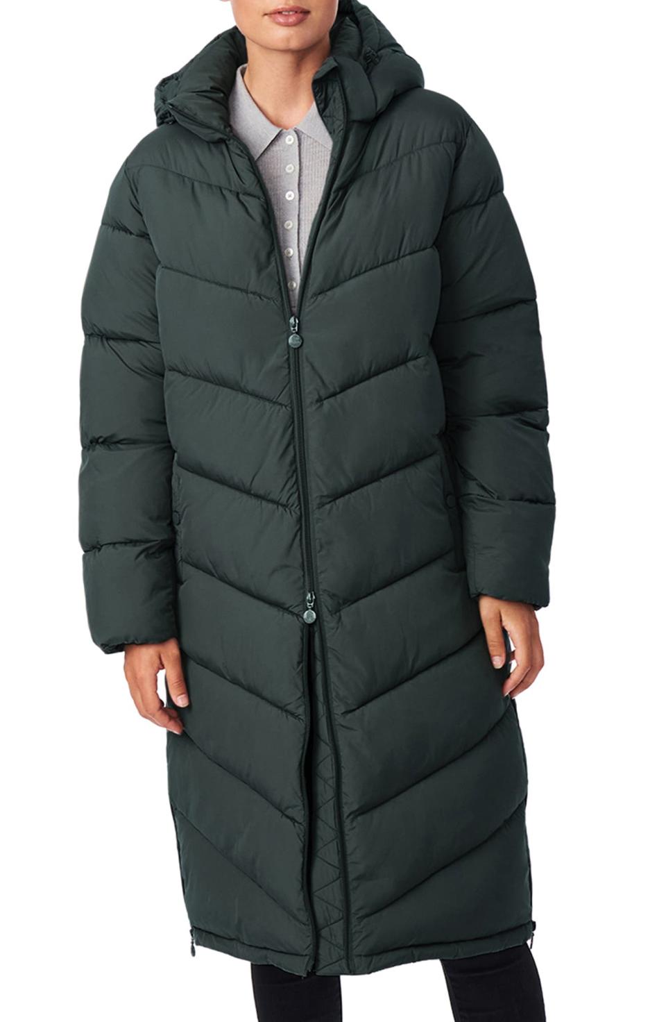 Bernardo Recycled Micro Touch Water Resistant Packable Jacket. Image via Nordstrom.