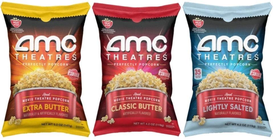 amc theatres ready-to-eat popcorn bags