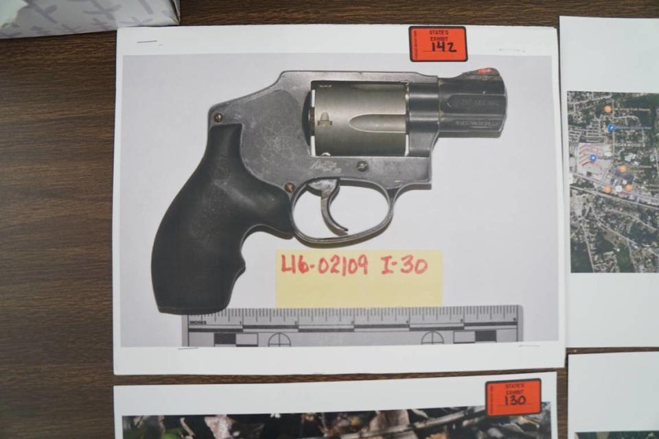 Prosectors have argued that Greg Leon committed the murder of Arturo Bravo Santos using a .357 magnum revolver that he purchased from a Columbia pawn shop in 2006.