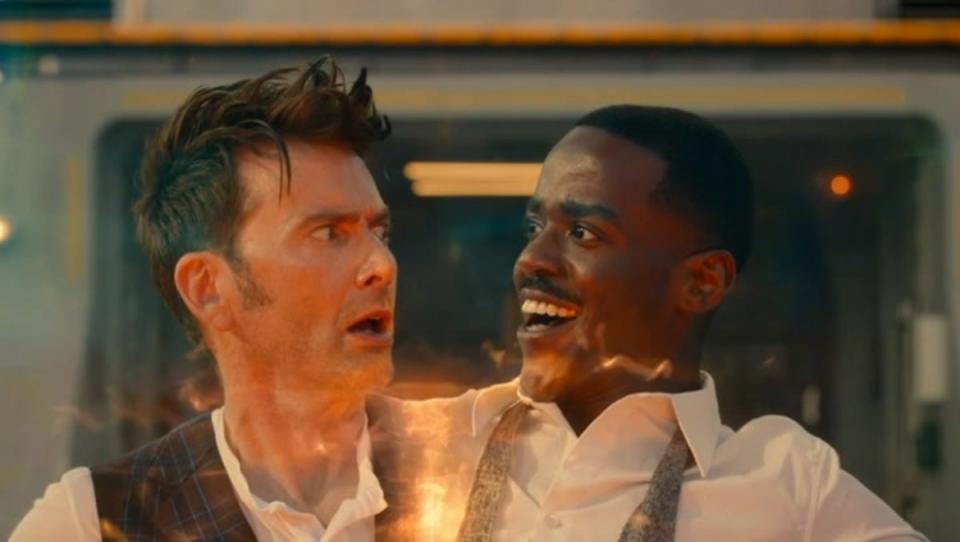 David Tennant and Ncuti Gatwa in ‘Doctor Who’ (BBC/Doctor Who)