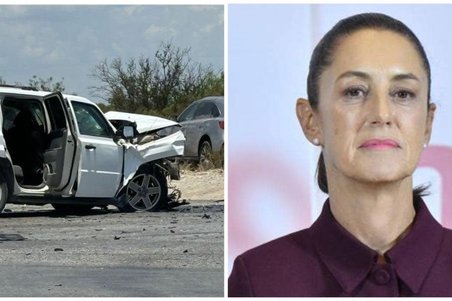 Escolta de Claudia Sheinbaum sufre accidente automovilístico, reportan una persona muerta