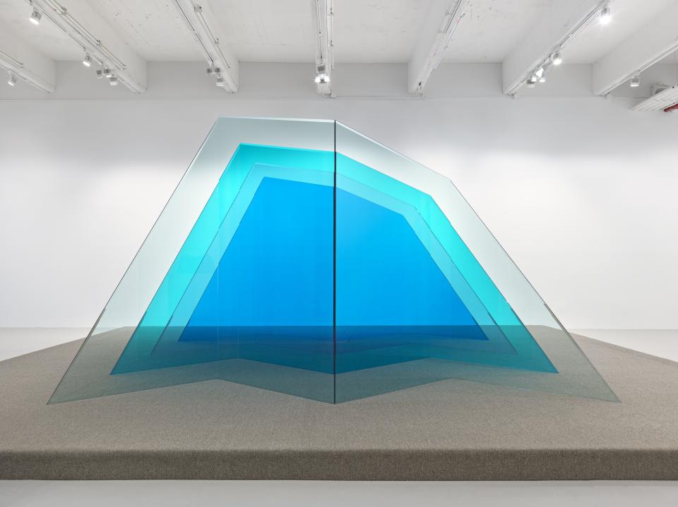 Larry Bell's "Iceberg" (2020) will be installed in the Milwaukee Art Museum's Quadracci Pavilion Jan. 13.