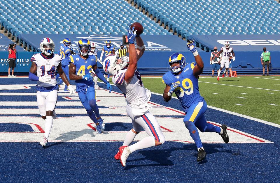 The last time the Bills played the Rams, Highmark Stadium was empty when Tyler Kroft caught a game-winning TD pass from Josh Allen with 15 seconds remaining.