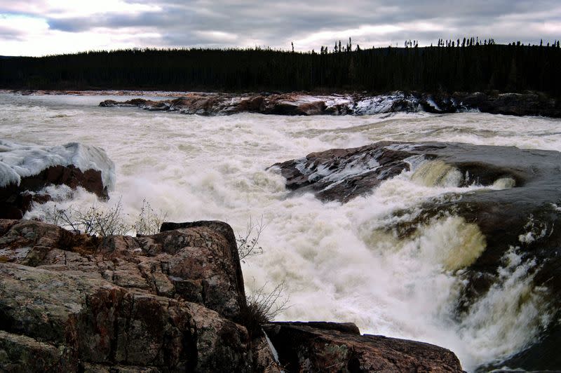 FILE PHOTO: Muskrat Falls at the Churchill River in central Labrador