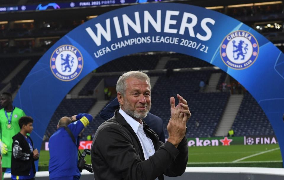 Chelsea FC owner, Roman Abramovich celebrates winning the Champions League following the UEFA Champions League Final between Manchester City and Chelsea FC at Estadio do Dragao on May 29, 2021 in Porto, Portugal - Roman Abramovich: Being part of Chelsea has been the honour of a lifetime - GETTY IMAGES