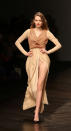 <b>London Fashion Week A/W13: Highlights</b><br><br>Thigh slit dresses at Felder Felder took us back to Angie at last year's Oscars<br><br>©PA