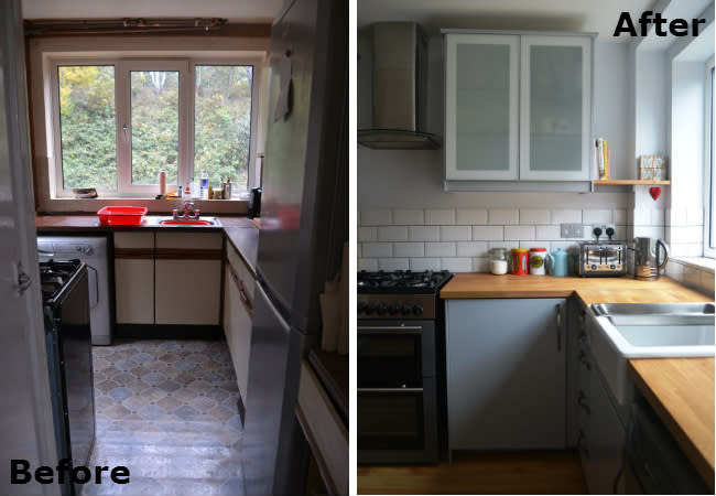 Small Kitchen Remodel - Before and After