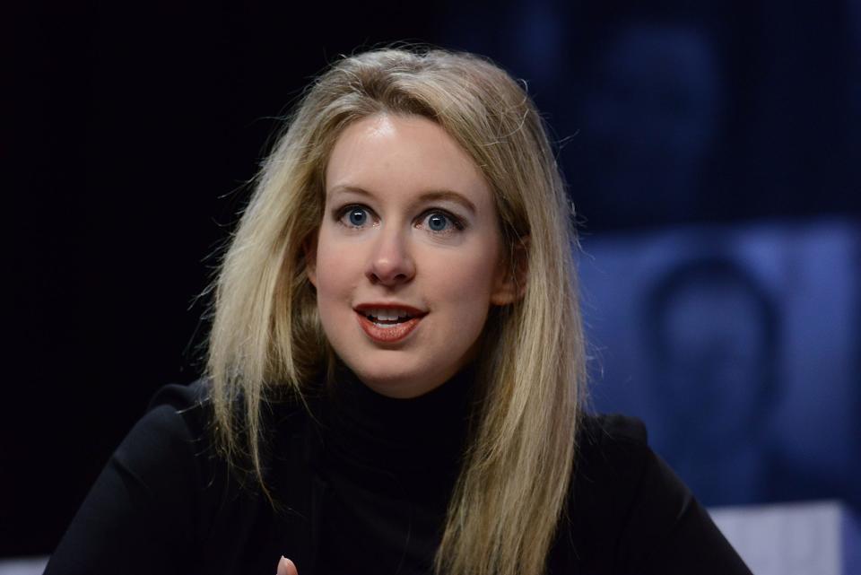 PHILADELPHIA, PA - OCTOBER 05: Elizabeth Holmes, Founder & CEO of Theranos speaks at Forbes Under 30 Summit at Pennsylvania Convention Center on October 5, 2015 in Philadelphia, Pennsylvania. (Photo by Lisa Lake/Getty Images)