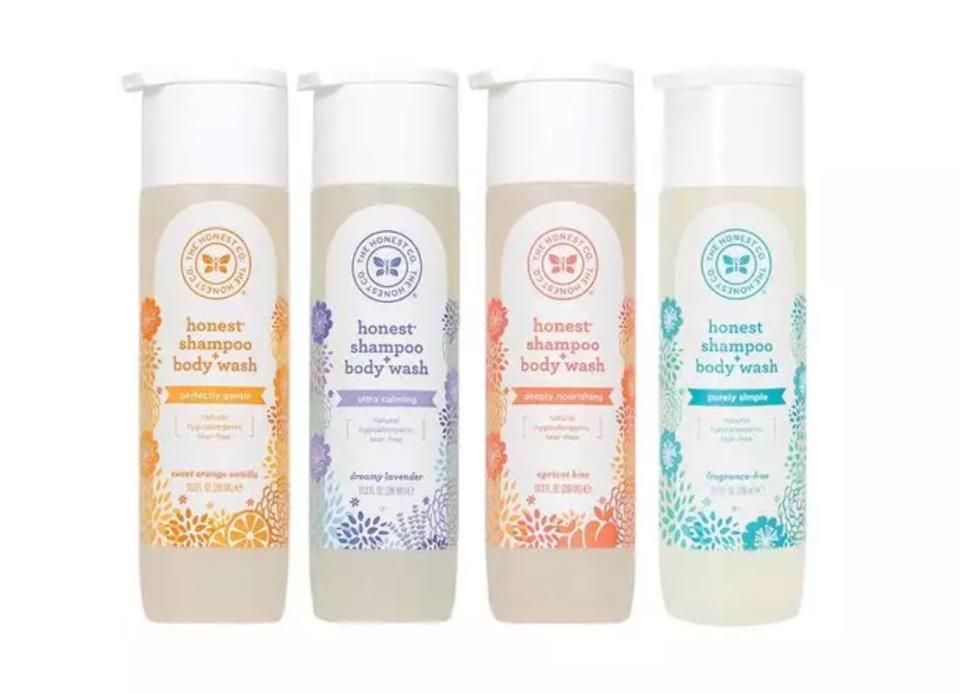 For&nbsp;a person who's always on the go and doesn't want to spend too much time in the shower, this shampoo-and-body wash hybrid by The Honest Co. is perfect. Plus, having one product to use from head to toe will definitely declutter your shower, and that's always a&nbsp;good thing.<br /><br /><strong><a href="https://www.honest.com/bath-and-body/shampoo-and-body-wash?dfw_tracker=18653-H02SB21600RES&amp;amt_sid=10536&amp;sid=10536&amp;kwid=H02SB21600RES&amp;cid=google&amp;mid=cpc&amp;aid=G.HC.NB_PLA_257292093002&amp;kcid=e59aa919-abf0-4009-8ed1-d9edc284454a" target="_blank">The Honest Co. shampoo and body wash</a>, $9.95</strong>