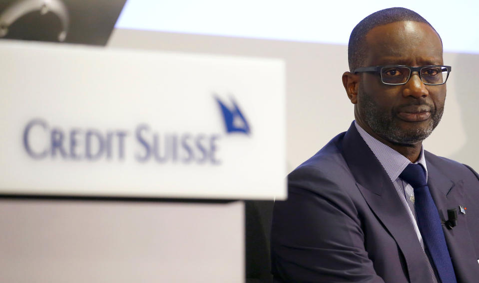 Credit Suisse CEO Tidjane Thiam at the company’s annual news conference in Zurich, Switzerland. (Photo:REUTERS/Arnd Wiegmann)