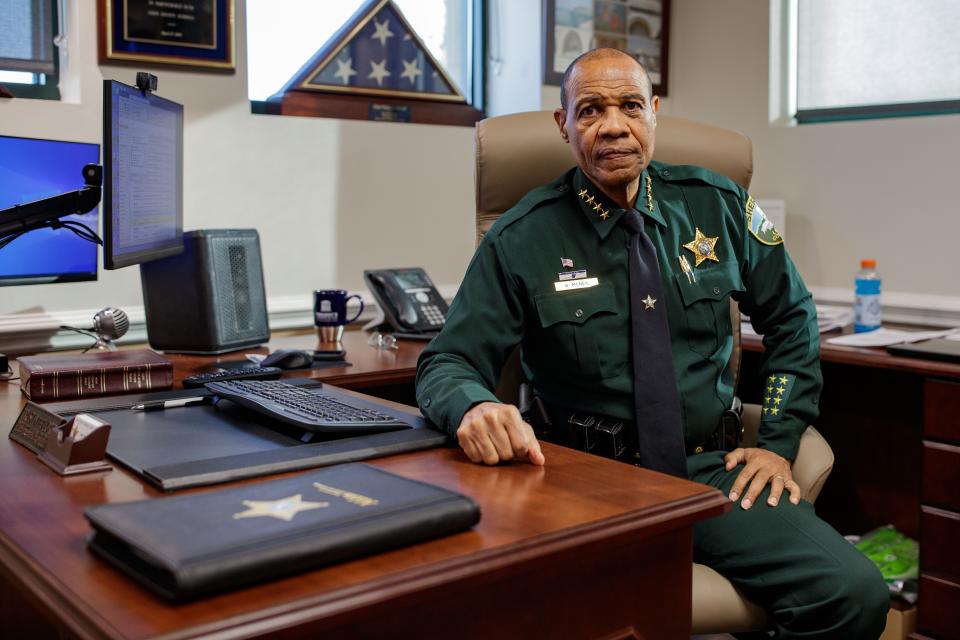 Leon County Sheriff Walt McNeil poses for a portrait at his desk Wednesday, March 2, 2022.