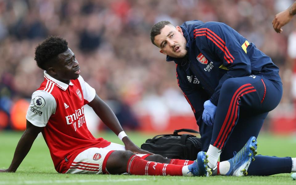 'Bad kick' throws Bukayo Saka's World Cup hopes into injury doubt - Charlotte Wilson/Getty Images