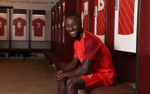 Naby Keita's first day at Liverpool - Credit: getty images