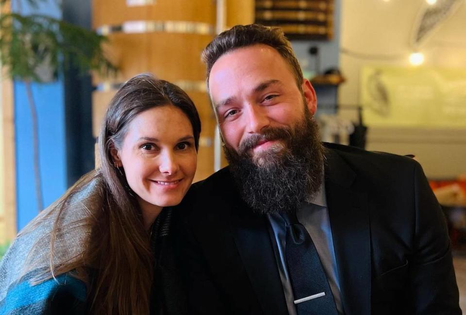 Sebastian Gordon, right, and wife Ashley are opening Red Bird, a new sandwich restaurant that will move into the about-to-be-renovated Normandie Center at Central and Woodlawn.