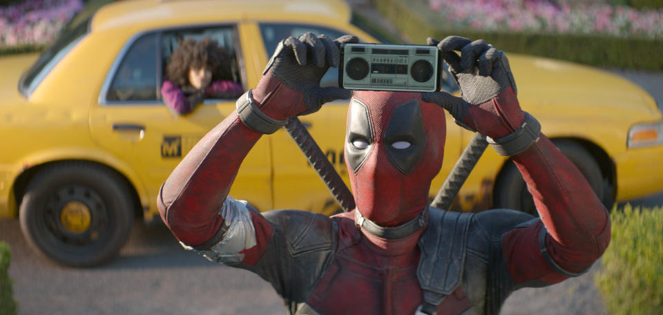 Ryan Reynolds in "Deadpool 2"<span class="copyright">Twentieth Century Fox/AP</span>