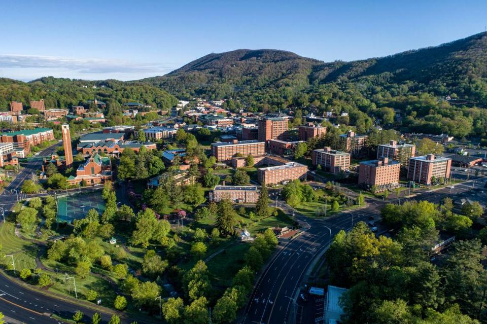 The campus of Appalachian State University in Boone, N.C.