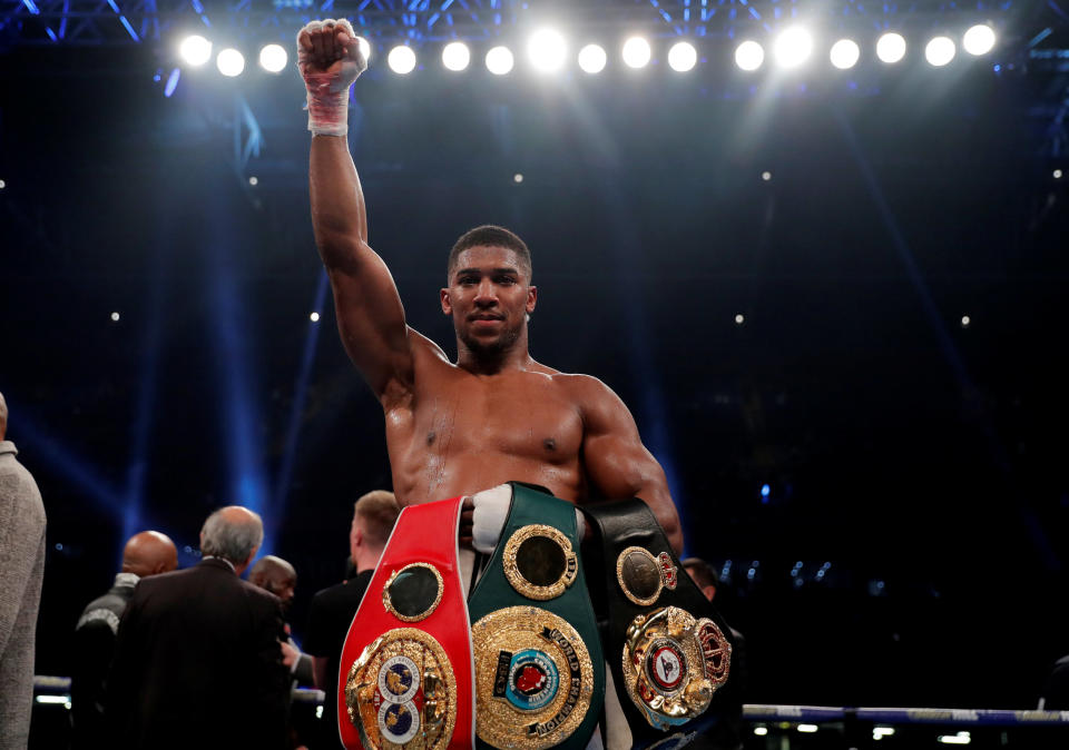 Anthony Joshua fights WBO champion Joseph Parker on March 31. (Reuters)