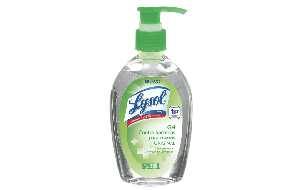 Lysol Gel Contra Bacterias Para Manos, 200 ml. Foto: amazon.com.mx