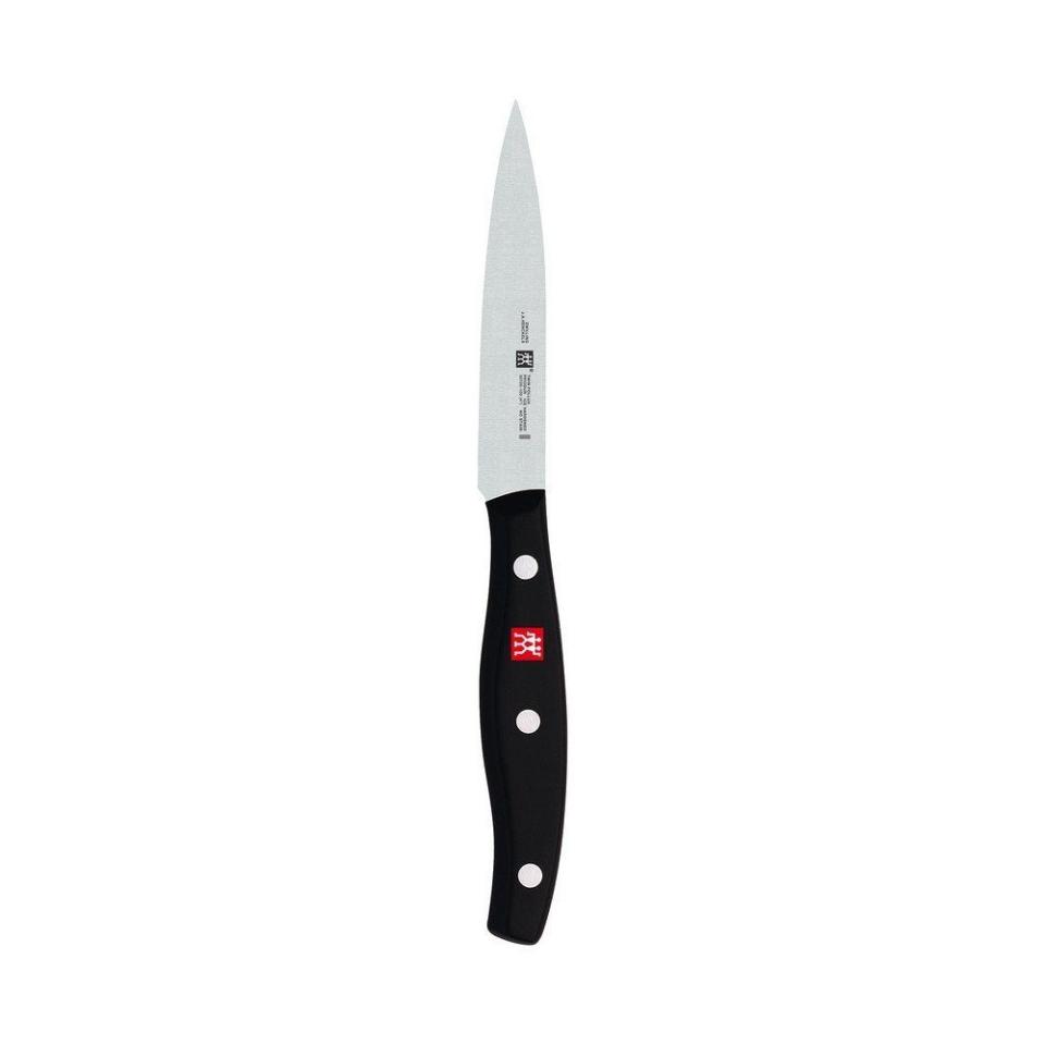 <p><strong>ZWILLING J.A. Henckels</strong></p><p>amazon.com</p><p><strong>$24.95</strong></p><p><a href="https://www.amazon.com/dp/B00030EE0O?tag=syn-yahoo-20&ascsubtag=%5Bartid%7C1782.g.2500%5Bsrc%7Cyahoo-us" rel="nofollow noopener" target="_blank" data-ylk="slk:BUY NOW;elm:context_link;itc:0;sec:content-canvas" class="link ">BUY NOW</a></p><p>Mince and chop, trim and shape, peel and core.</p>