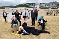 Protests during G7 summit in Cornwall