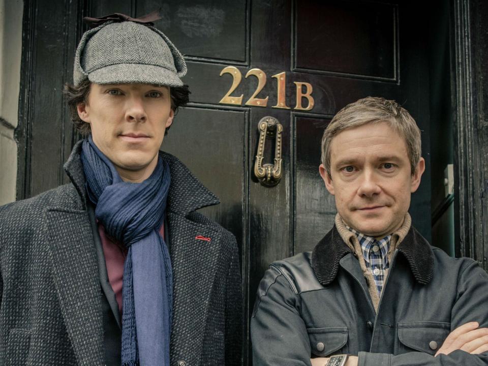 Benedict Cumberbatch and Martin Freeman in Sherlock