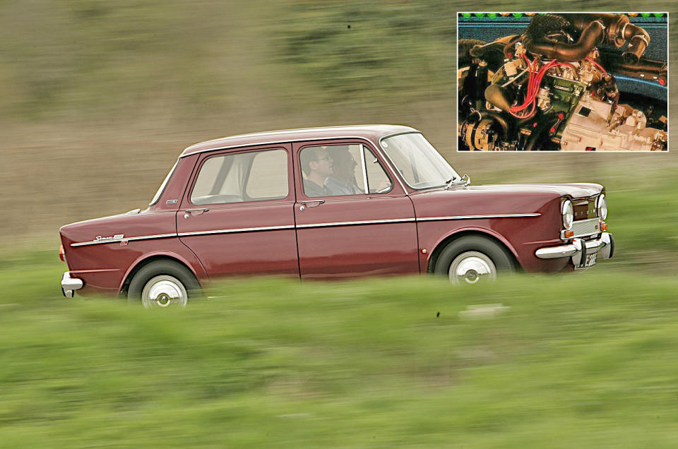 <p>Named after the French town where Simca had a factory (and <strong>Stellantis</strong> still does), the Poissy was a small four-cylinder engine which first appeared in 1961, mounted in the rear of the Simca 1000 (pictured). It went on to be used in many other vehicles, including the Simca 1100 and Simca 1307, the latter known in the UK as the Chrysler Alpine.</p><p>The 1307/Alpine was launched after Simca had become part of Chrysler Europe. This was taken over by Peugeot in 1978, which led to the Poissy being used in some Peugeot models up to around 1990.</p>