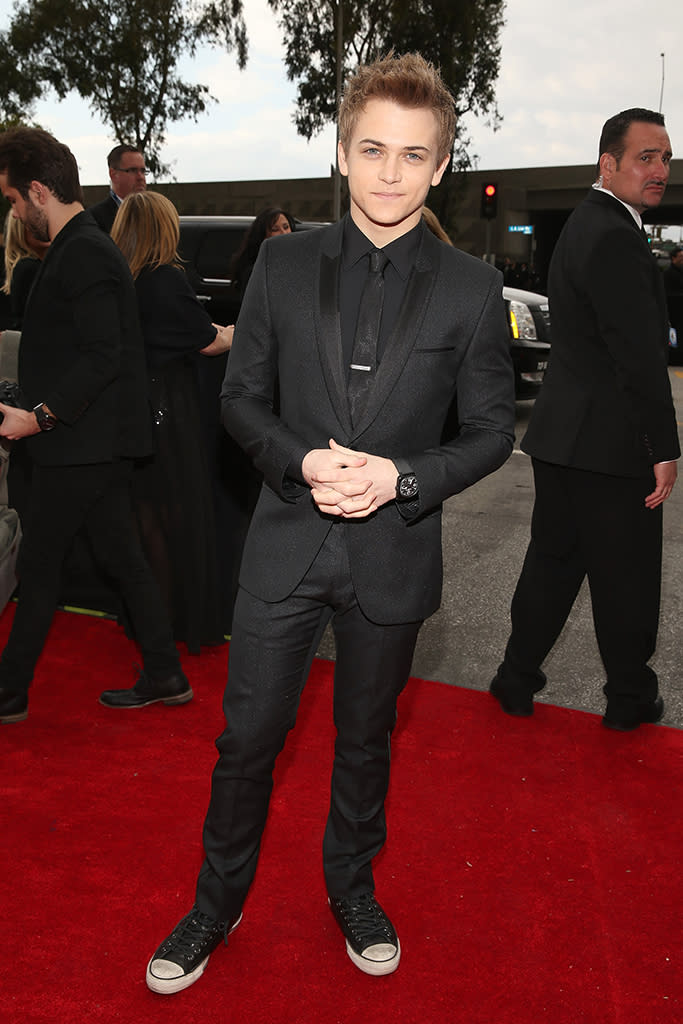 Hunter Hayes arrives at the 55th Annual Grammy Awards at the Staples Center in Los Angeles, CA on February 10, 2013.