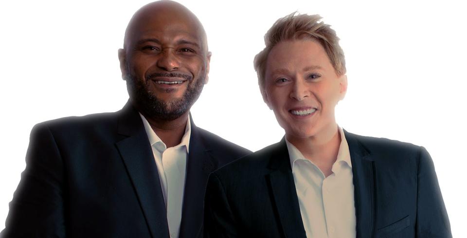 Ruben Studdard, left, and Clay Aiken