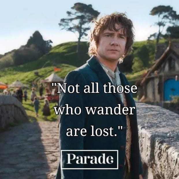 "Lord of the Rings" quote from Bilbo Baggins<p>New Line Cinema</p>