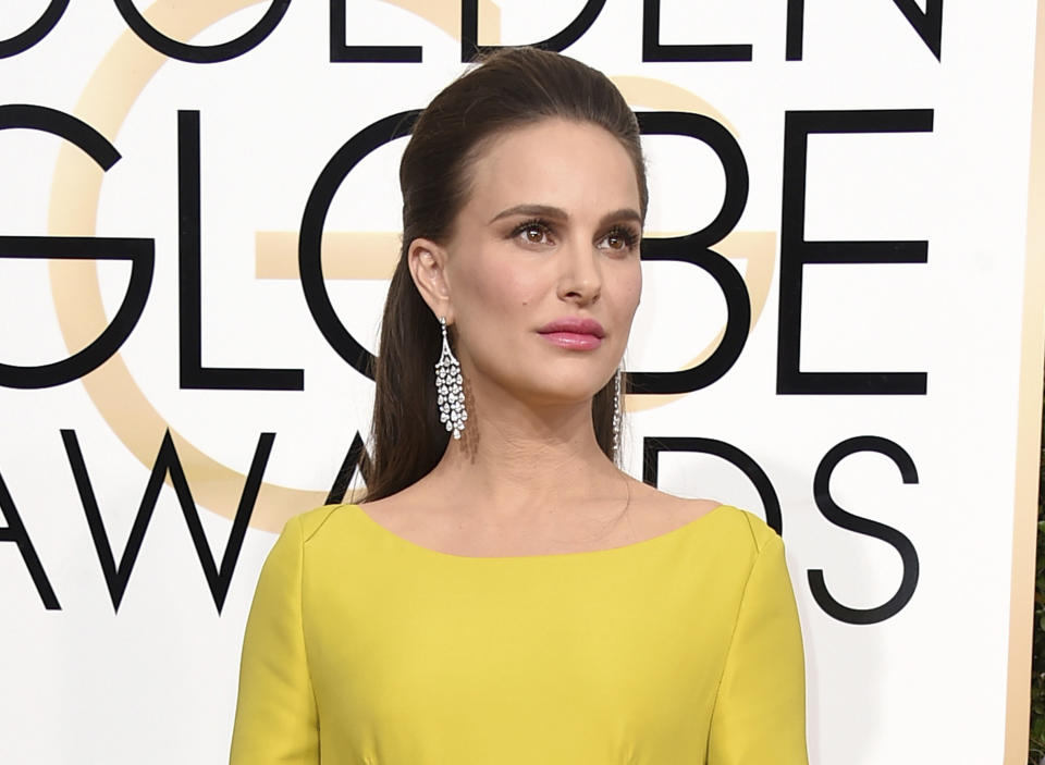 FILE - This Jan. 8, 2017 file photo shows nominee Natalie Portman at the 74th annual Golden Globe Awards in Beverly Hills, Calif. A new study finds that just 7 percent of the 250 highest-grossing films of 2016 were directed by women. A new study finds that just 7 percent of the 250 highest-grossing films of 2016 were directed by women. In recent years, gender inequality in Hollywood has drawn increased scrutiny, including an ongoing investigation by the federal Equal Employment Opportunity Commission. Portman made her directorial debut in 2016 with "A Tale of Love and Darkness." (Photo by Jordan Strauss/Invision/AP, File)