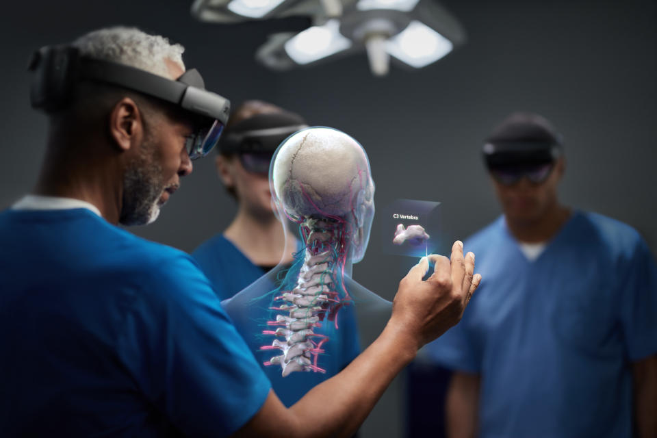 Microsoft's HoloLens 2 is meant for use on the job, rather than by mainstream consumers. (image: Microsoft)