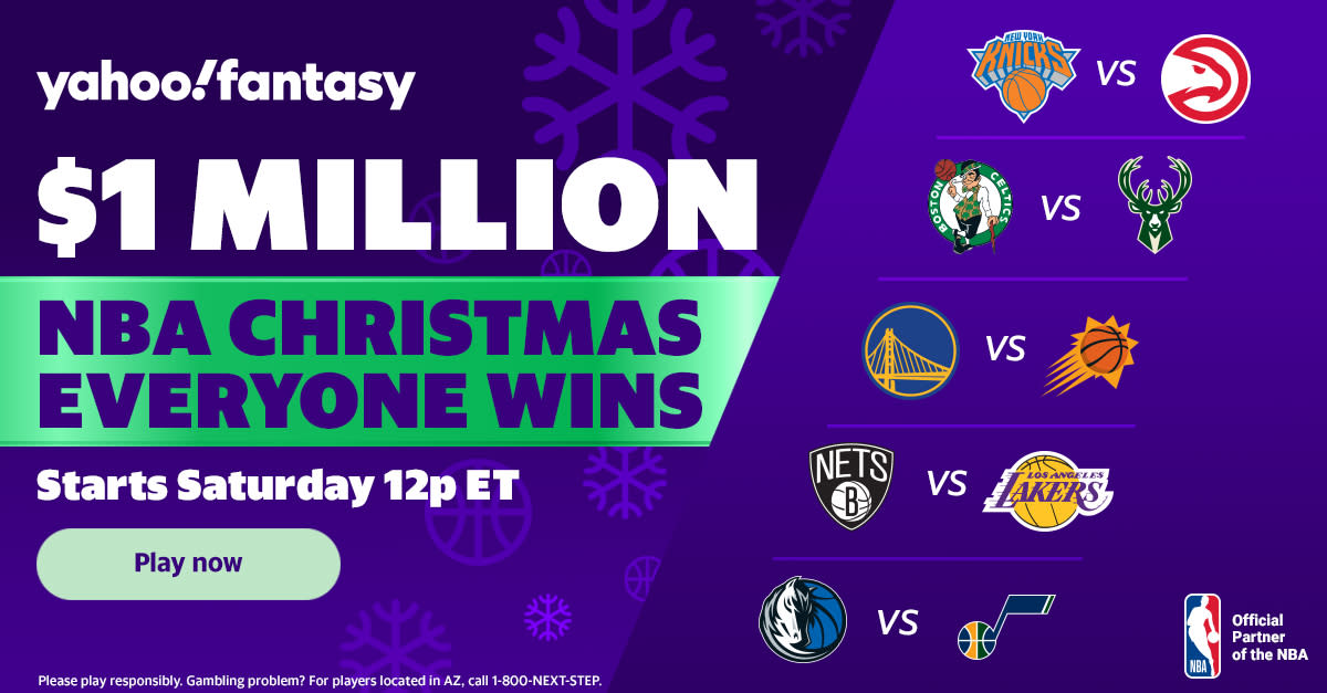 In the spirit of the holiday season, Yahoo Daily Fantasy is celebrating with $2 million in cash prizes for Christmas Weekend!