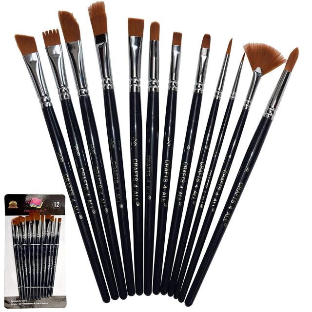 Artify 15 Pcs Professional Paint Brush Set Perfect for Oil Painting