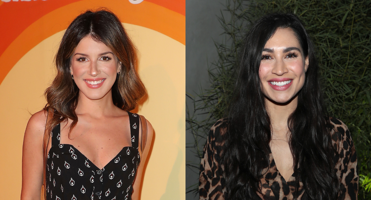 Shenae Grimes-Beech (left) and Cassie Steele, who respectively played Darcy Edwards and Manny Santos on 