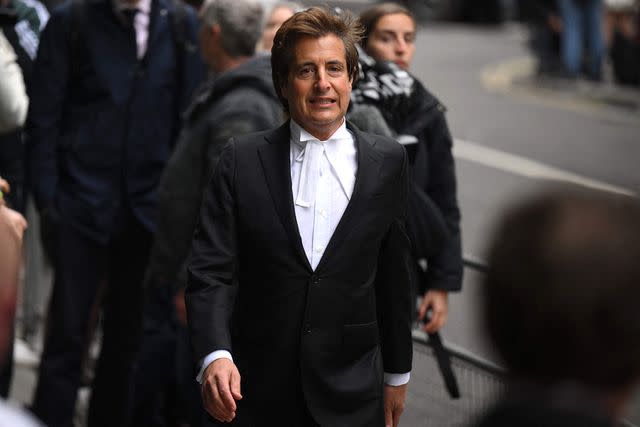 <p>DANIEL LEAL/AFP via Getty Images</p> Prince Harry's lawyer David Sherbourne pictured in London in June 2023